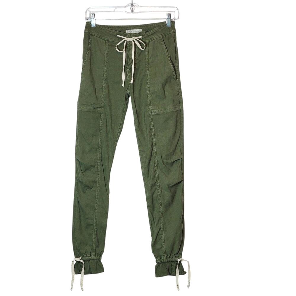 Joie Maja Green Utility Cargo Jogger Pant Ankle Cropped Linen Blend Casual 23 - Picture 16 of 16